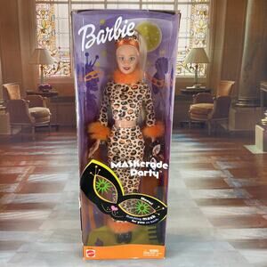 Y2K MASKerade Party Barbie #56284 (2002) NRFB Dented Box